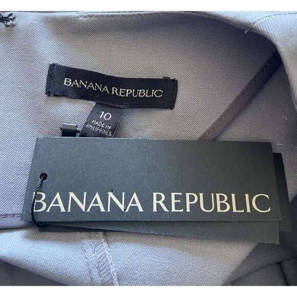 NWT Banana Republic Sheath Dress Career Stretch Gray Size 10 New - Picture 3 of 4